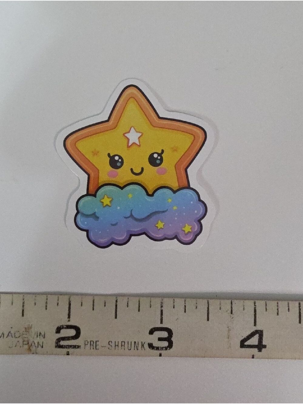 Cute Rainbow Unicorn & Star Sticker Set - Lot Of Ten - Picture 3 of 11